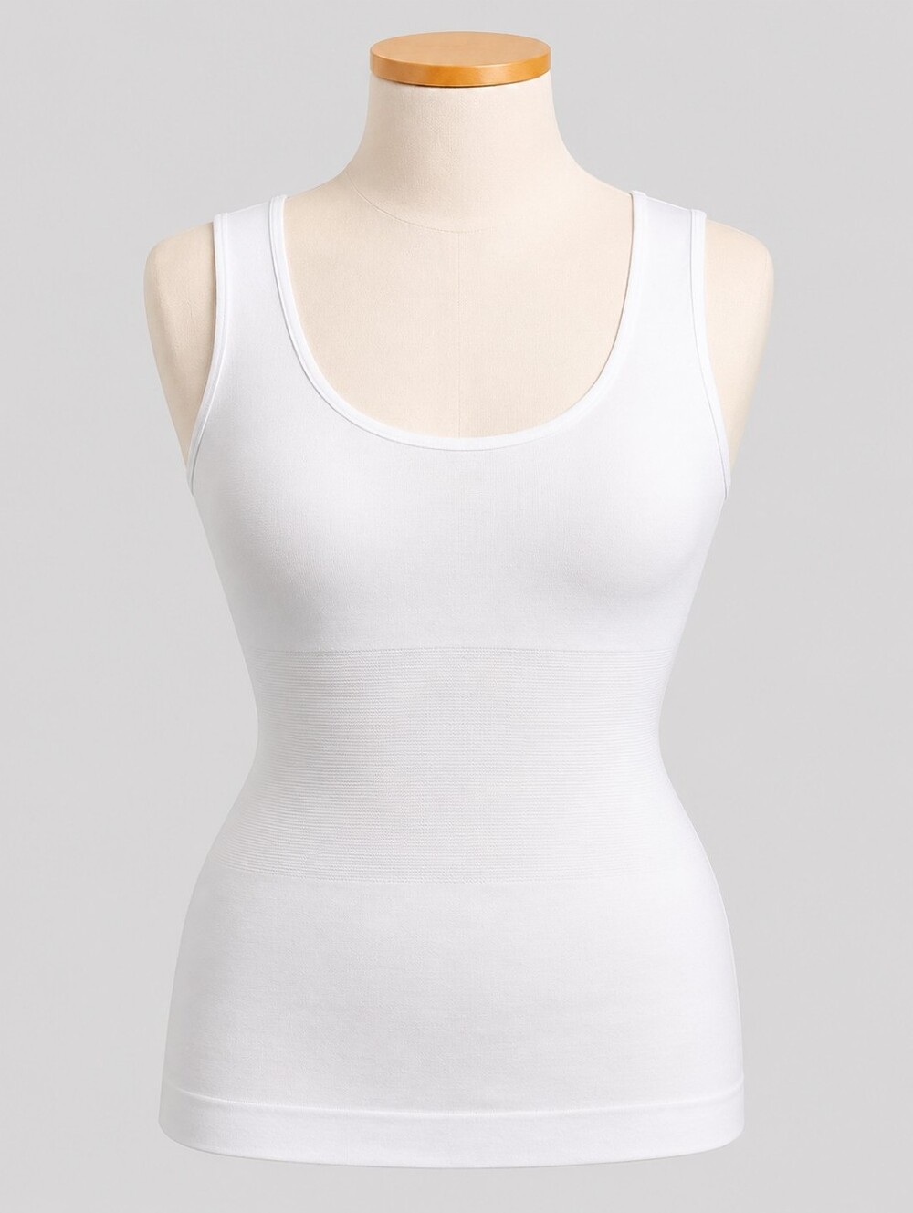 Shapermint Essentials NWT White All Day Everyday Scoop Neck Cami Tank Top  XL